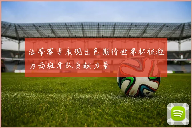 法蒂赛季表现出色期待世界杯征程为西班牙队贡献力量